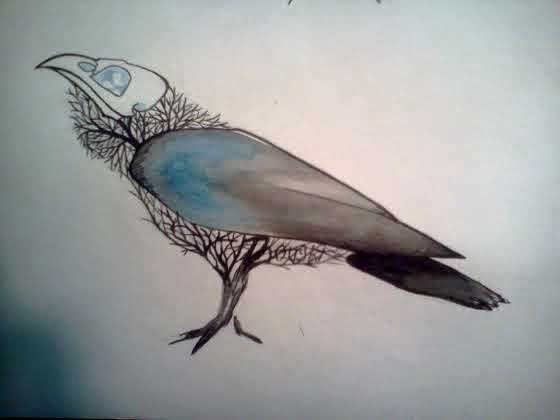 Odin's Raven Tattoo Design by Imogenedowne