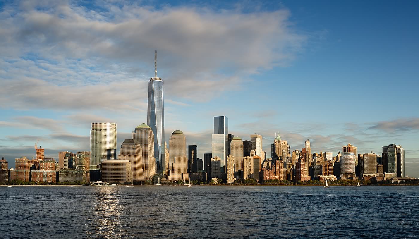 One World Trade Center And Manhattan City Picture