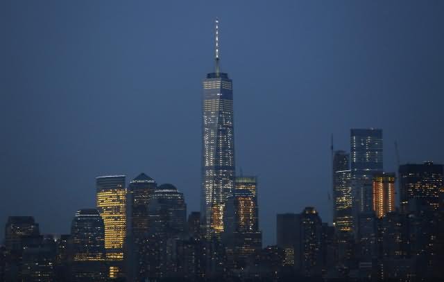 One World Trade Center Night View Image