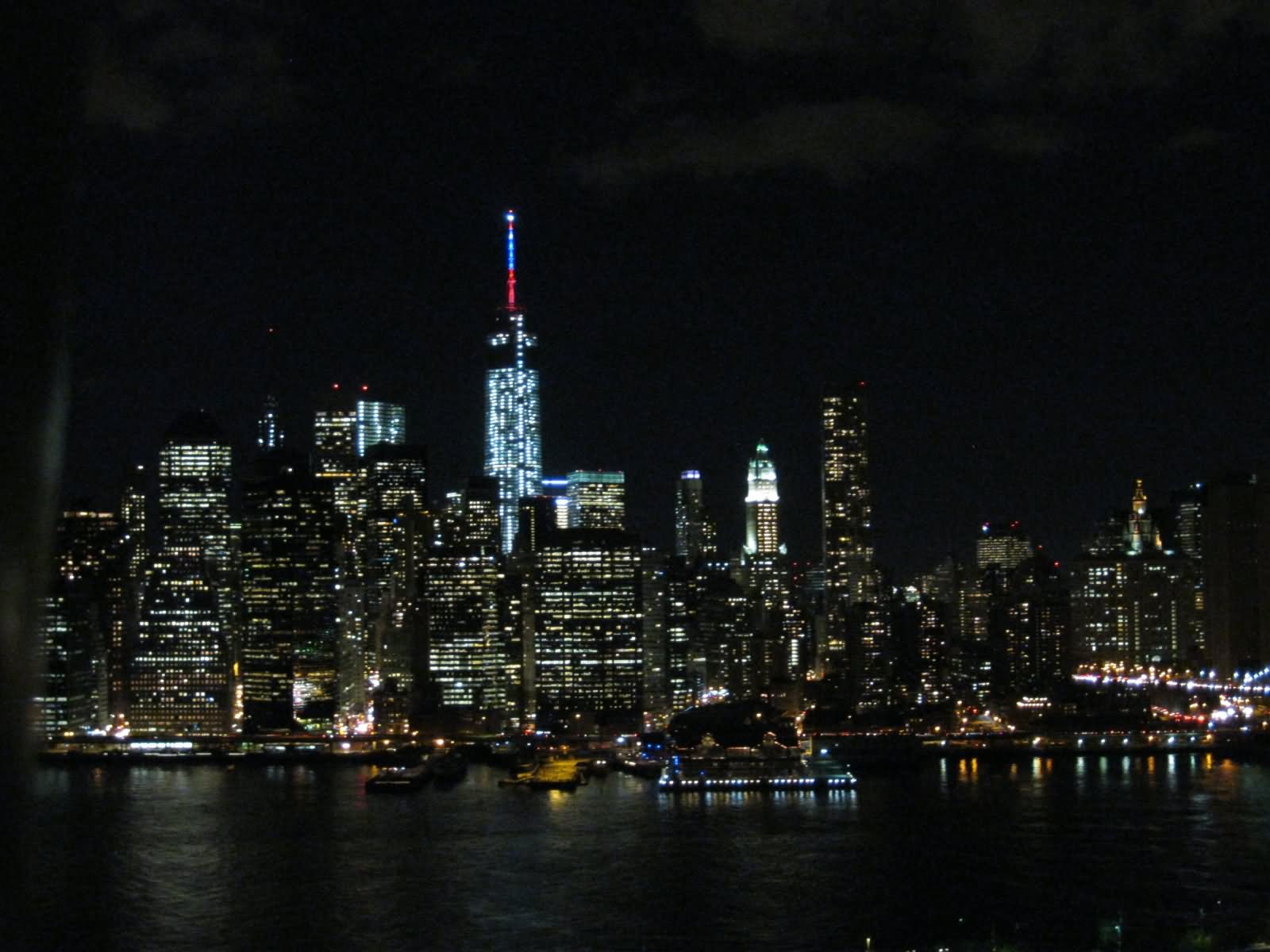 One World Trade Center Night View Image