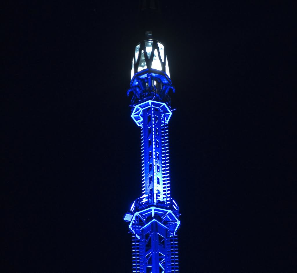 One World Trade Center Spire Night View