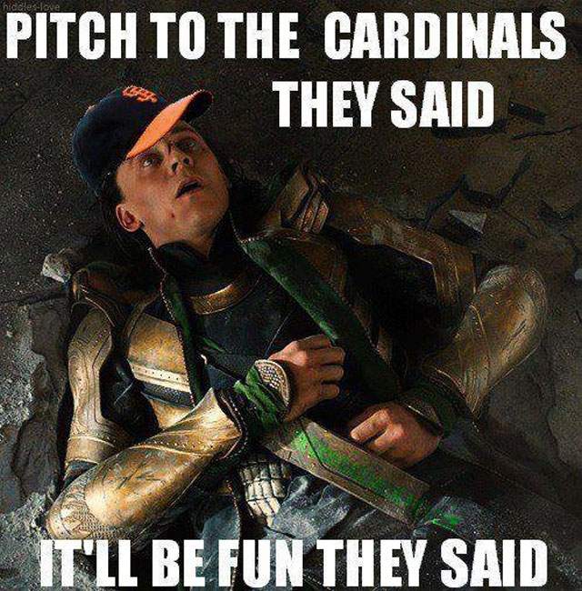Pitch To The Cardinals They Said It Will Be Fun They Said Funny Baseball Meme Image