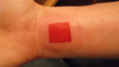 Red Square Tattoo On Right Wrist