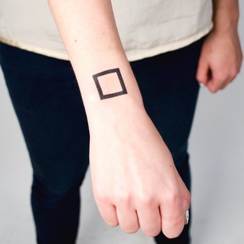 Right Arm Square Tattoo