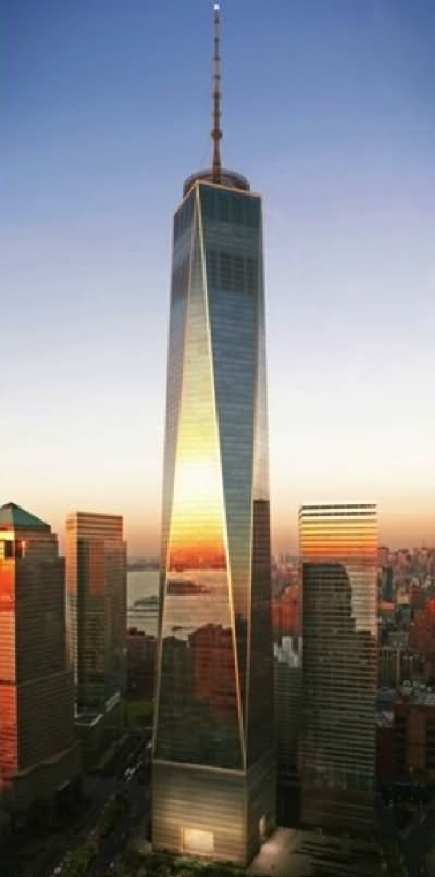 Sunset View Of The One World Trade Center