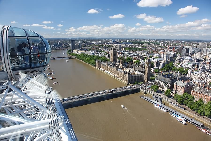 Thames River View From London Eye