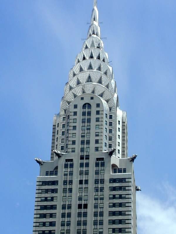 The Chrysler Building Top Closeup Picture