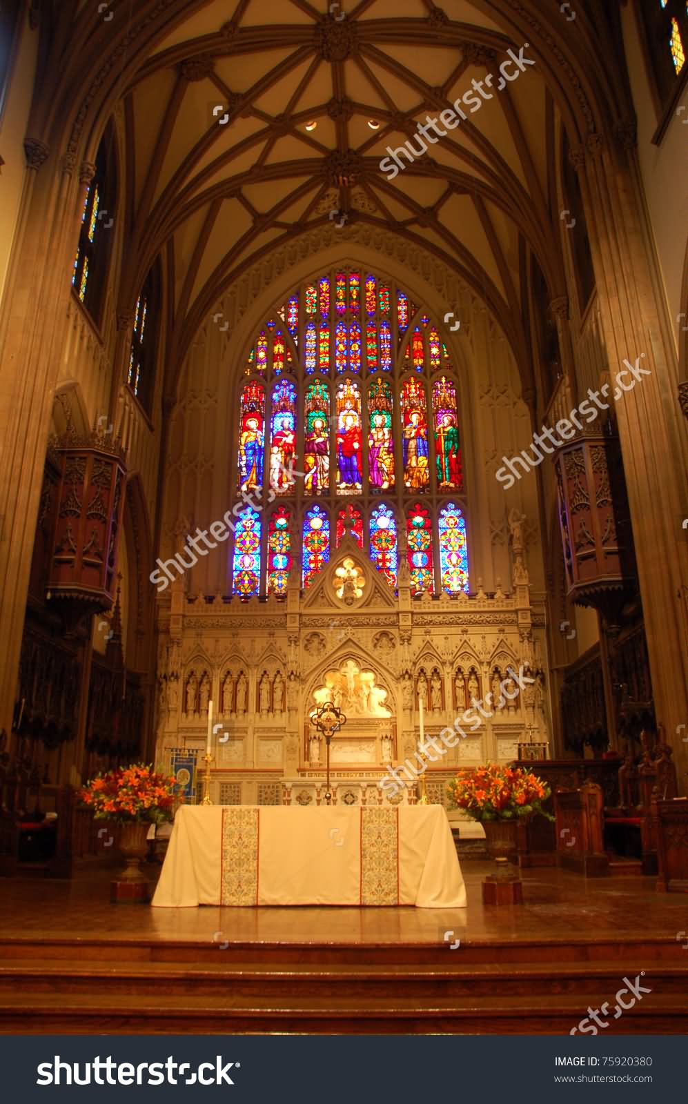 The Interior Of Trinity Church, New York