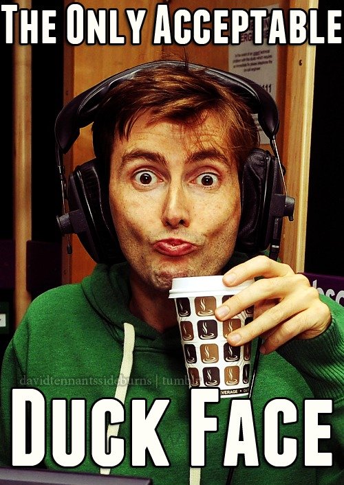 The Only Acceptable Duck Face Funny Image
