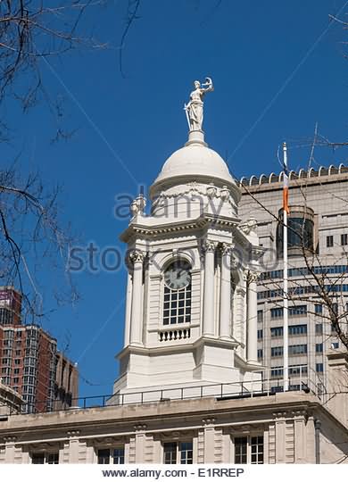 Top View Image Of New York City Hall