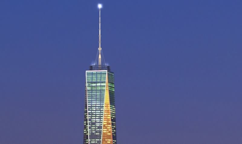 Top View Of One World Trade Center At Night