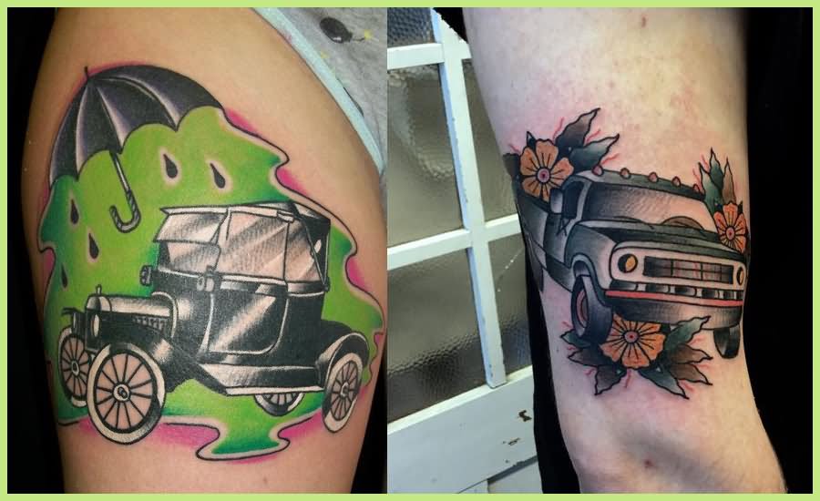Traditional Car Tattoos Designs
