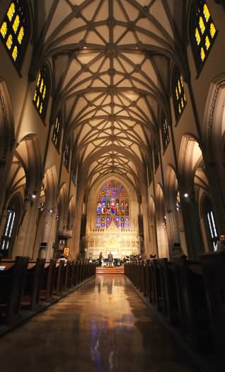 Trinity Church Of New York City Inside View
