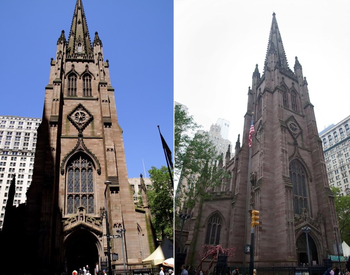 Trinity Church Two Different View Images