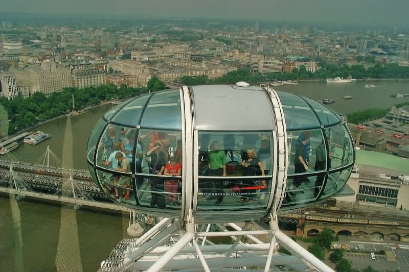 View From Inside A Capsule Of London Eye