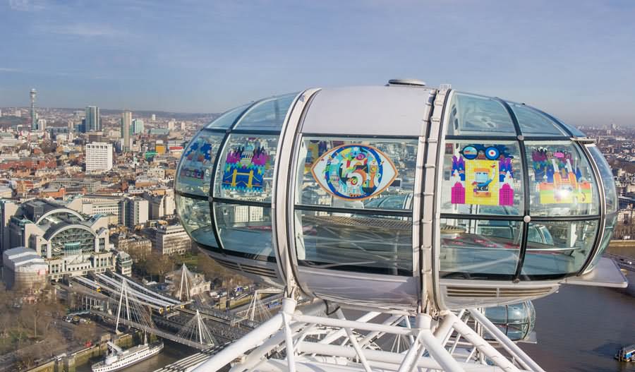 View From London Eye Capsule