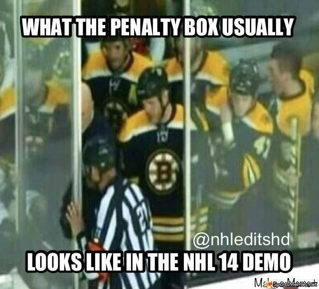 What The Penalty Box Usually Funny Hockey Meme Image