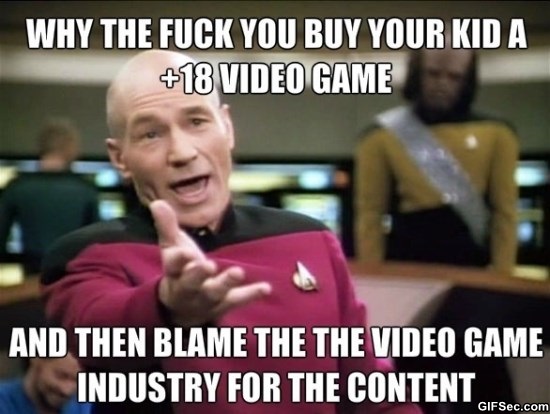 Why The Fuck You Buy Your Kid A +18 Video Game Funny Parents Meme