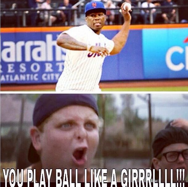 You Play Ball Like A Girl Funny Baseball Meme Photo For Whatsapp