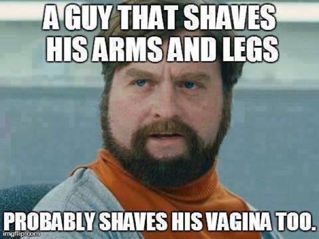 A Guy That Shaves His Arms And Legs Funny Amazing Meme Image