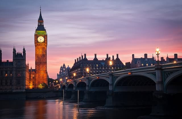 Adorable Sunset View Of The Big Ben London