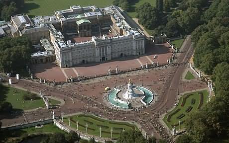 Aerial View Of The Buckingham Palace