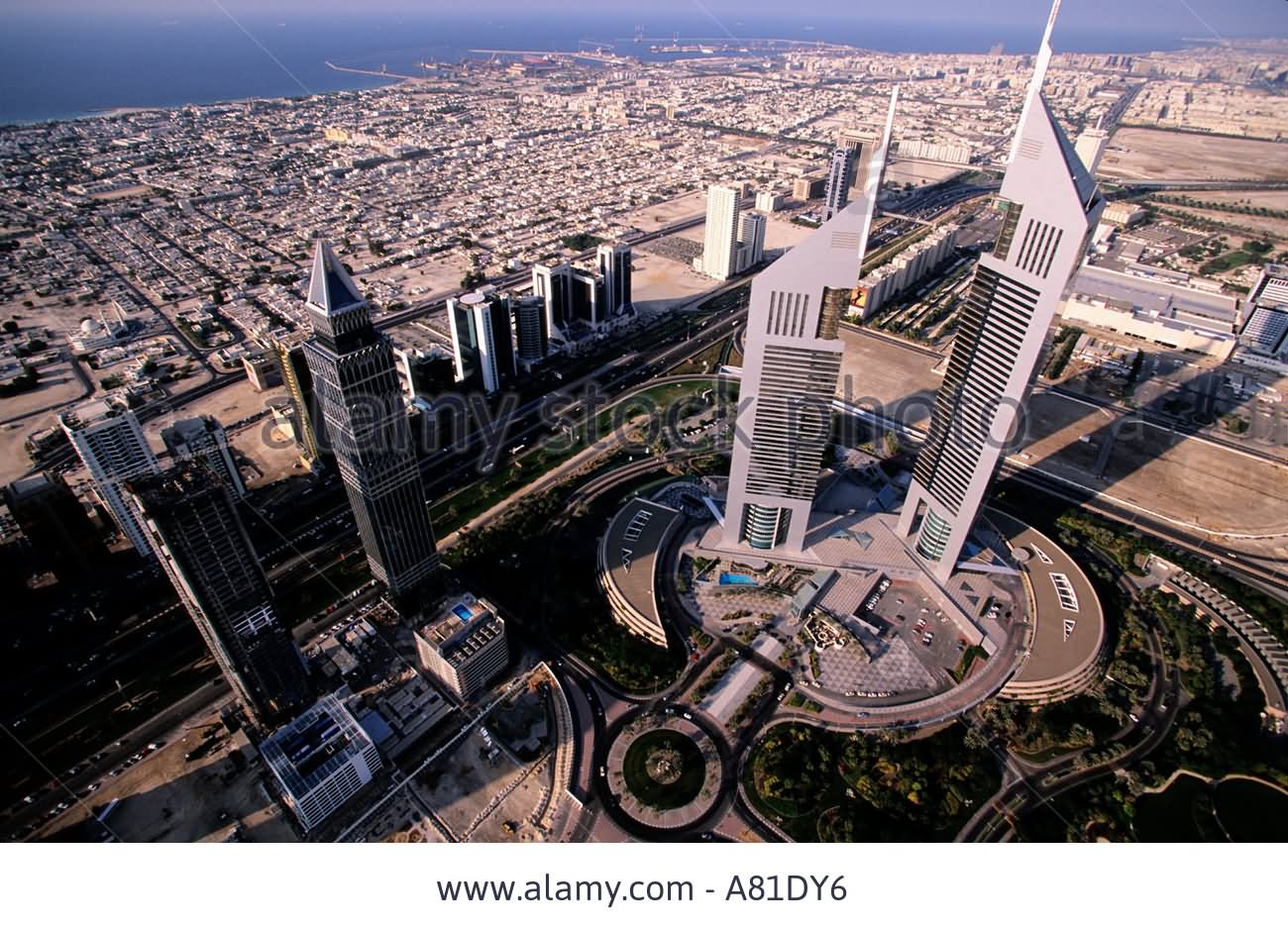 Aerial View Of The Emirates Towers, Dubai