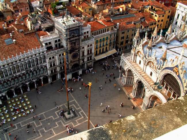 Aerial View Of The Piazza San Marco