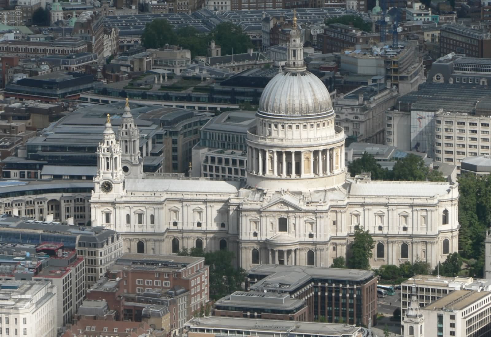 Aerial View Of The St Paul’s Cathedral, London