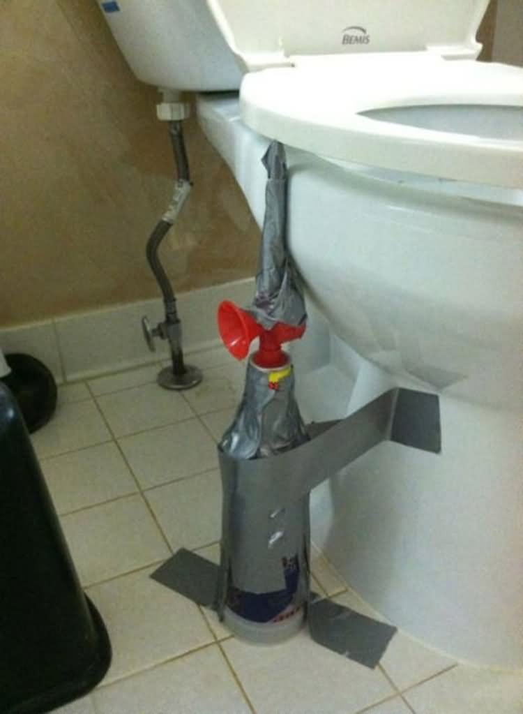 Air Horn Toilet Seat Funny April Fool Prank Picture