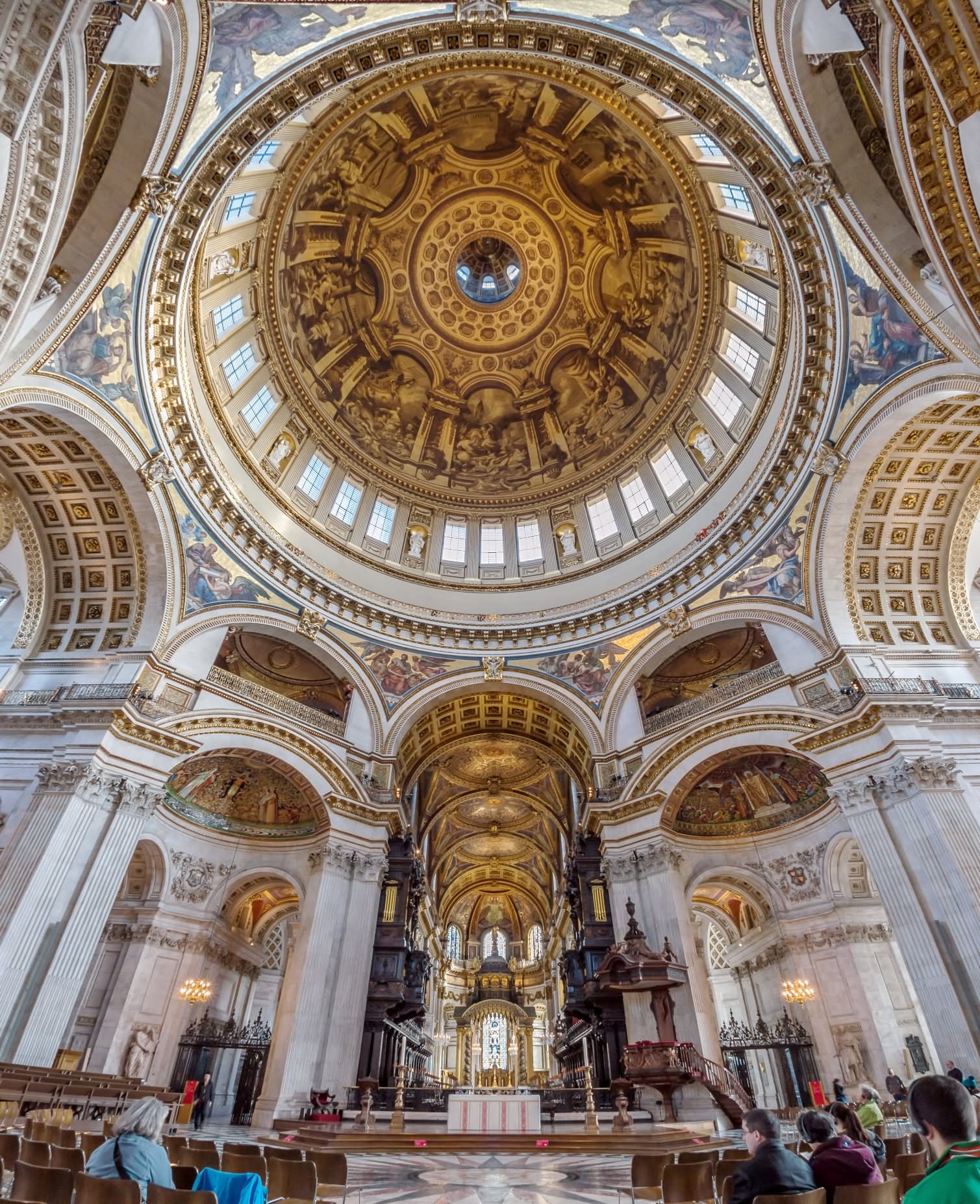 Amazing Dome Inside Of The St Paul's Cathedral