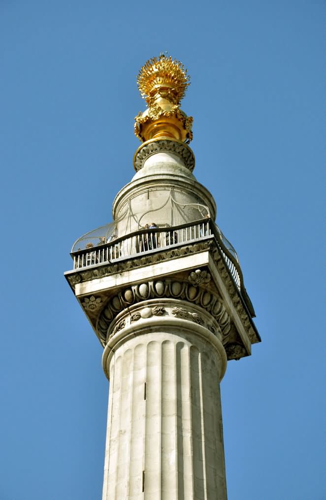 Amazing Picture Of The Monument To The Great Fire of London