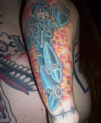 Amazing Video Game Tattoo On Arm