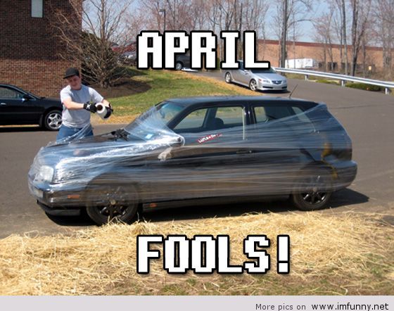 April Fools Day Car Prank Very Funny Picture For Facebook