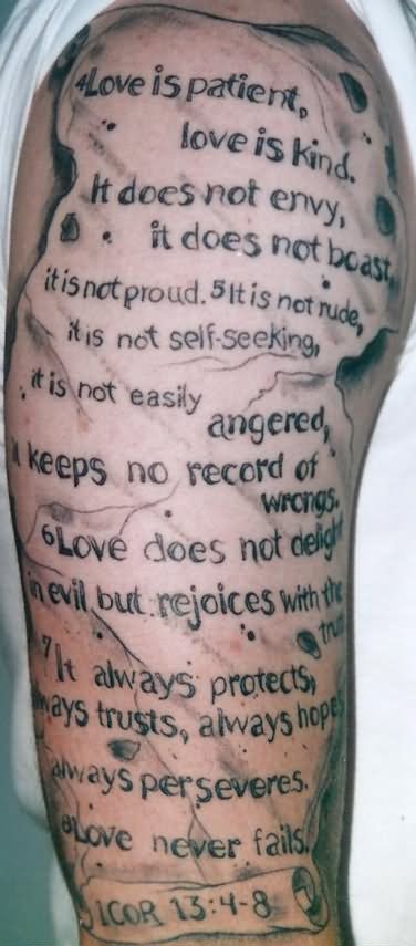 Awesome Literary From Book Tattoo On Man Right Half Sleeve