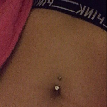 Awesome Piercing Stud Belly Piercing