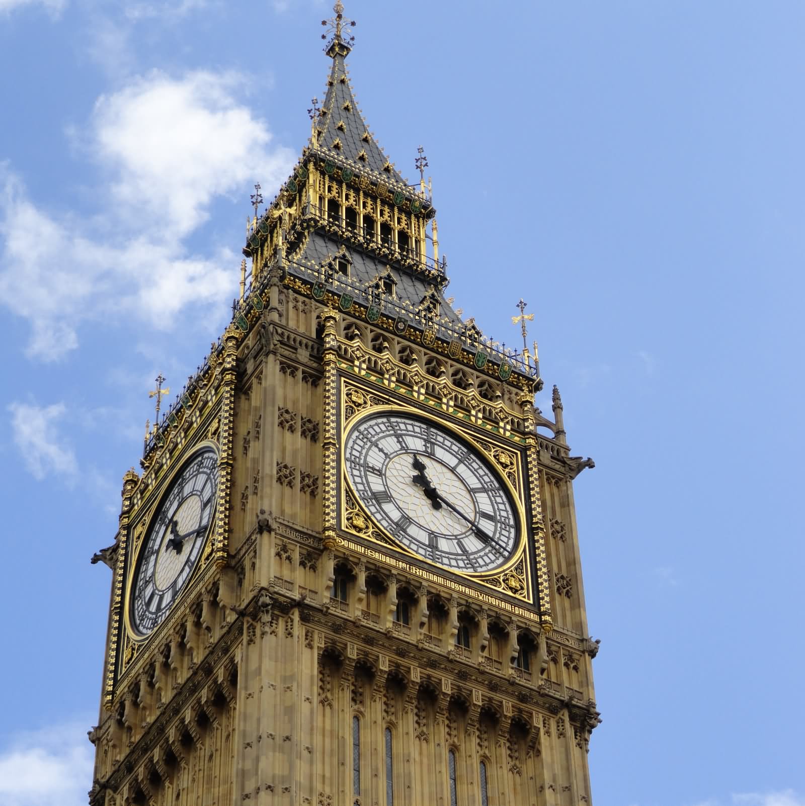 Beautiful Closeup Of Big Ben Clock Picture