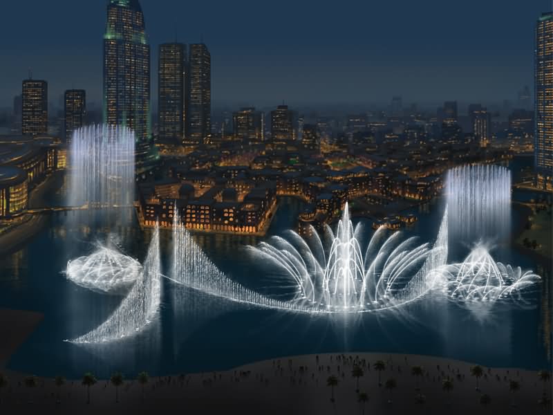 Beautiful Dancing Of Dubai Fountain Picture