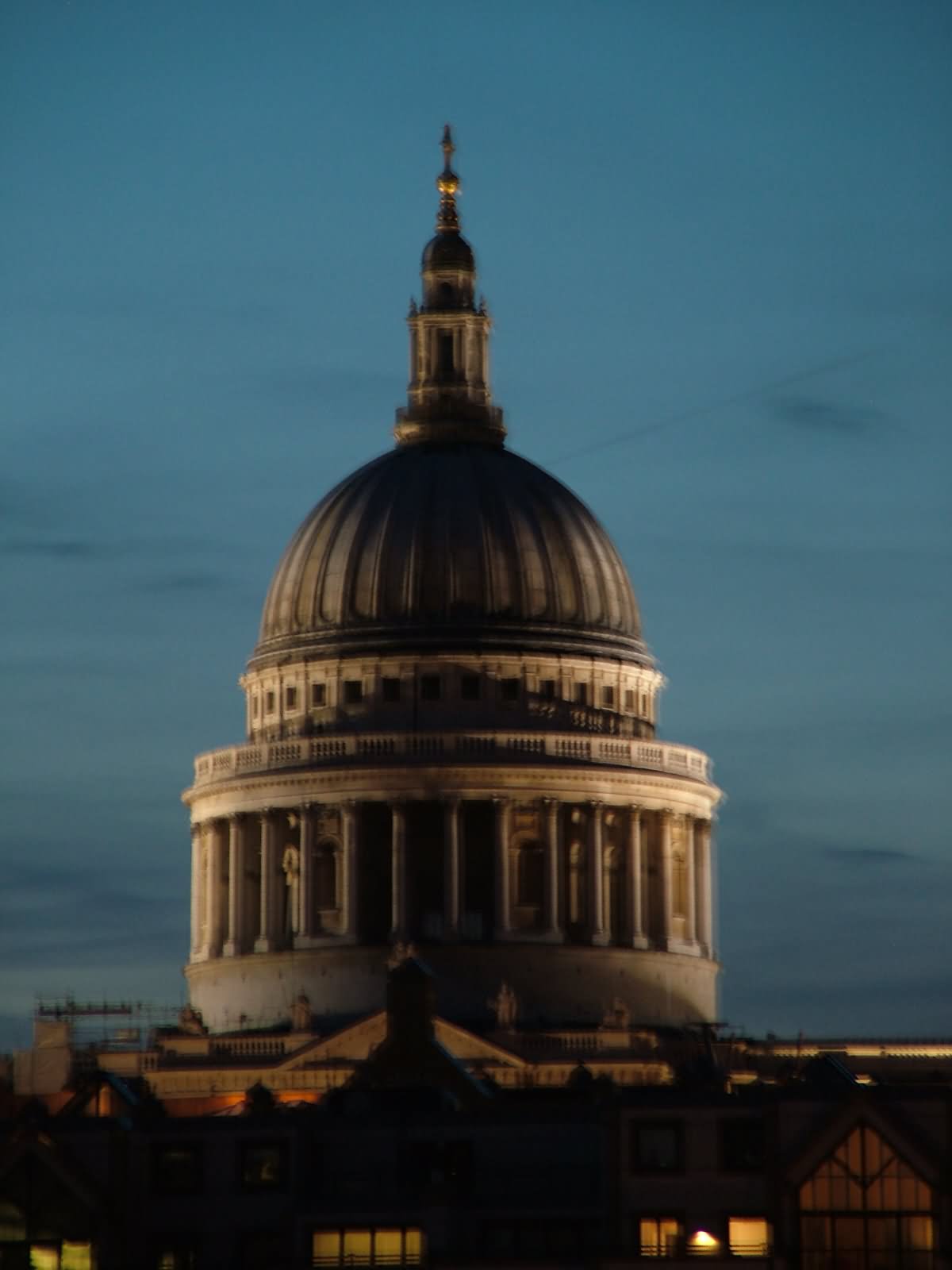 Beautiful Dome Of St Paul's Cathedral At Night
