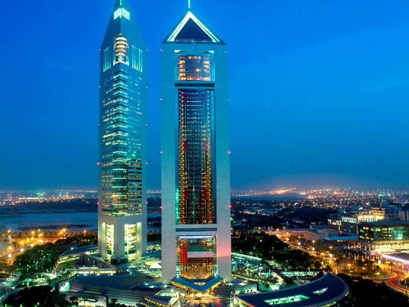Beautiful Night View Of The Emirates Towers