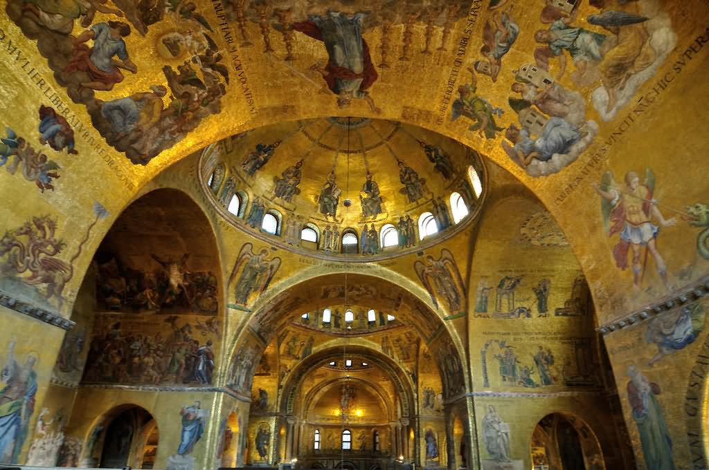 Beautiful Roof Interior View Picture Of St Mark's Basilica