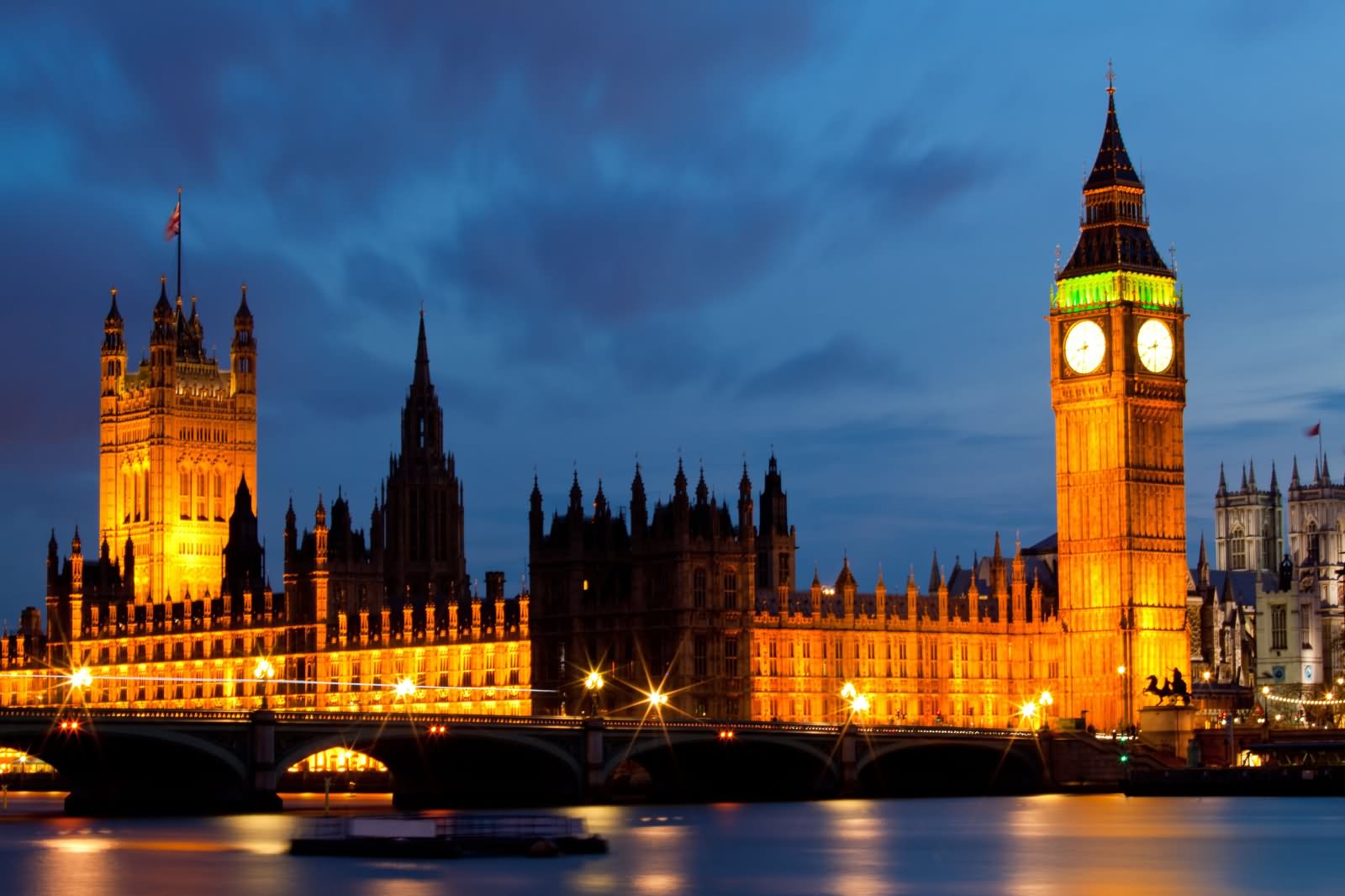 Big Ben And Houses Of Parliament At Night