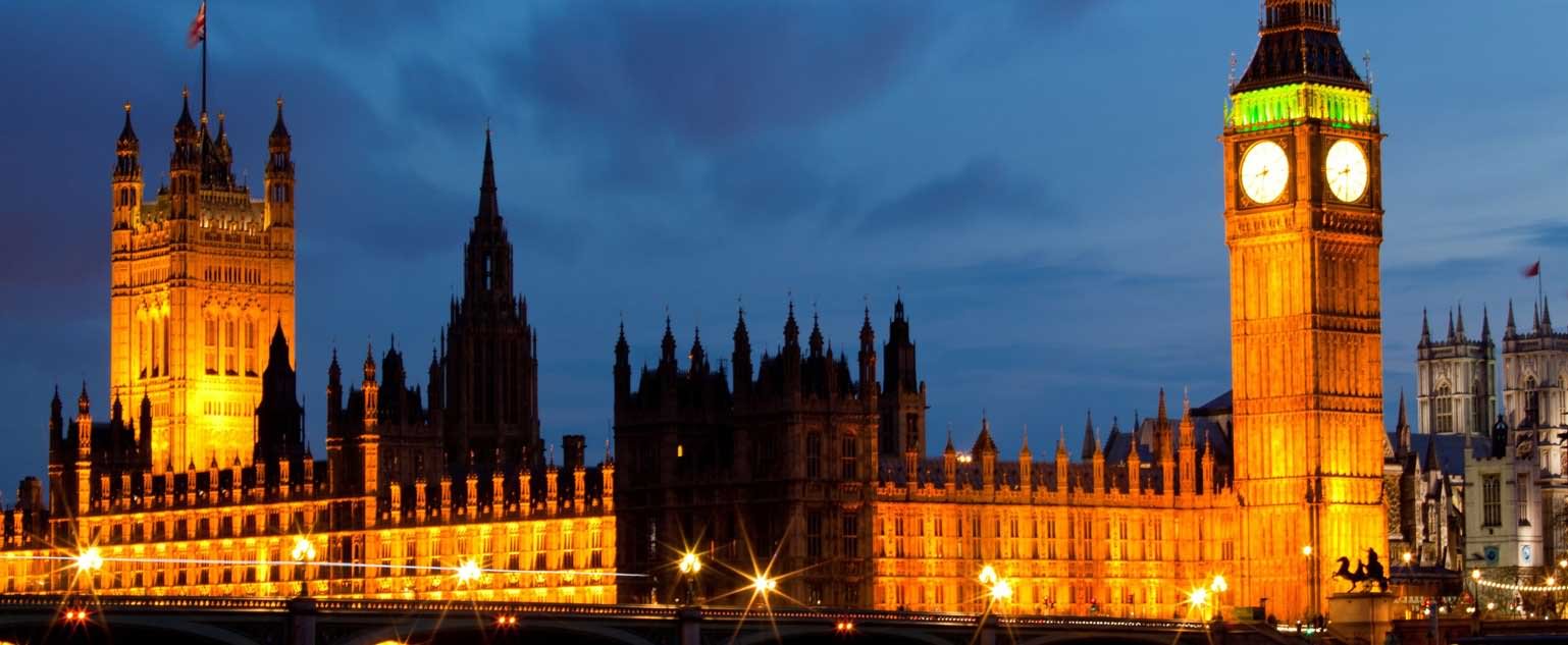 Big Ben And Houses Of Parliament Illuminated At Night