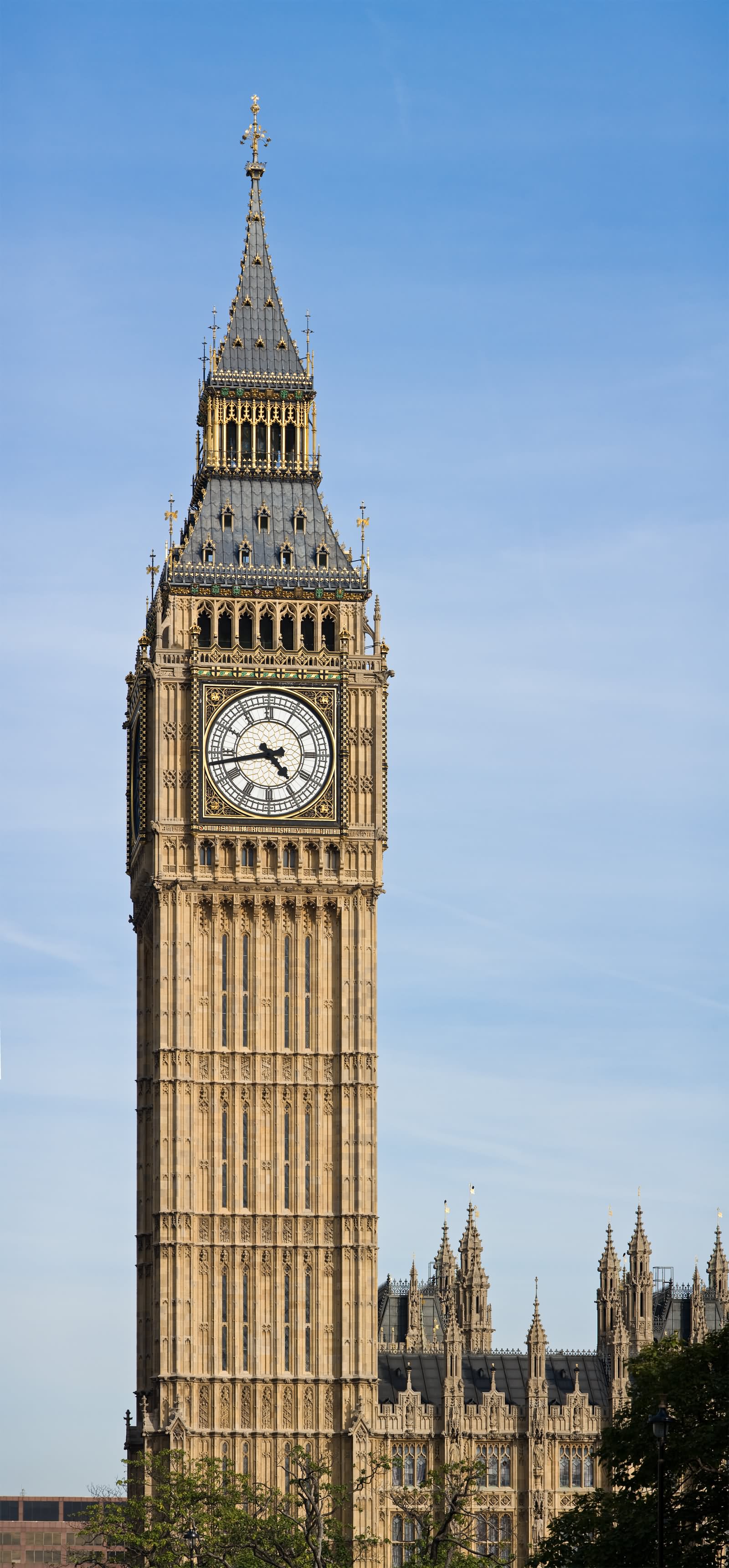 Big Ben Clock Tower At Palace Of Westminster, London