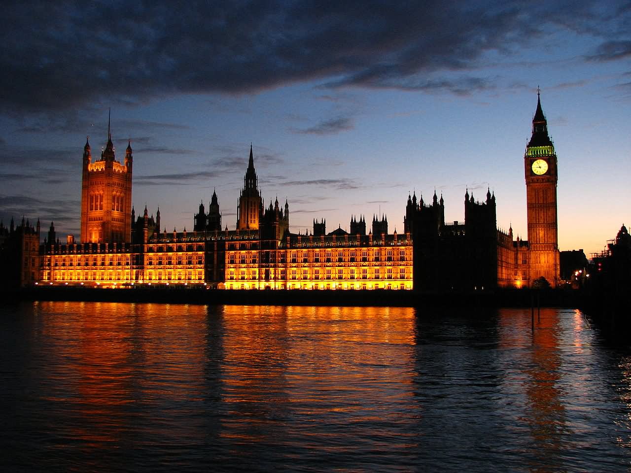 Big Ben Palace Of Westminster During Sunset