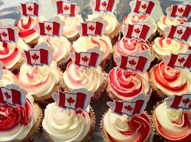 Canada Day Cupcakes Celebration Picture
