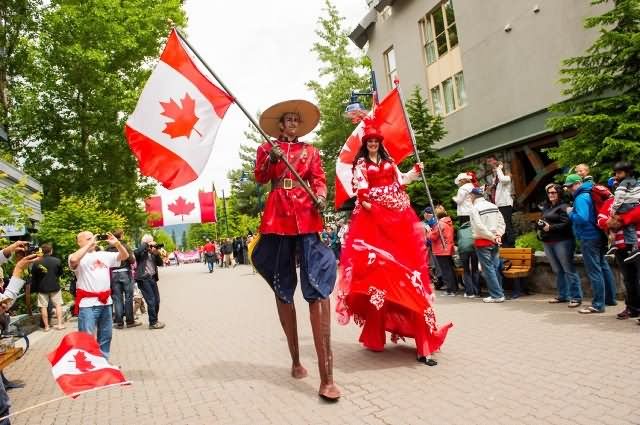 Canada Day Parade Street Performers Picture