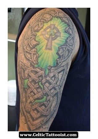 Celtic Irish Half Sleeve Tattoo
