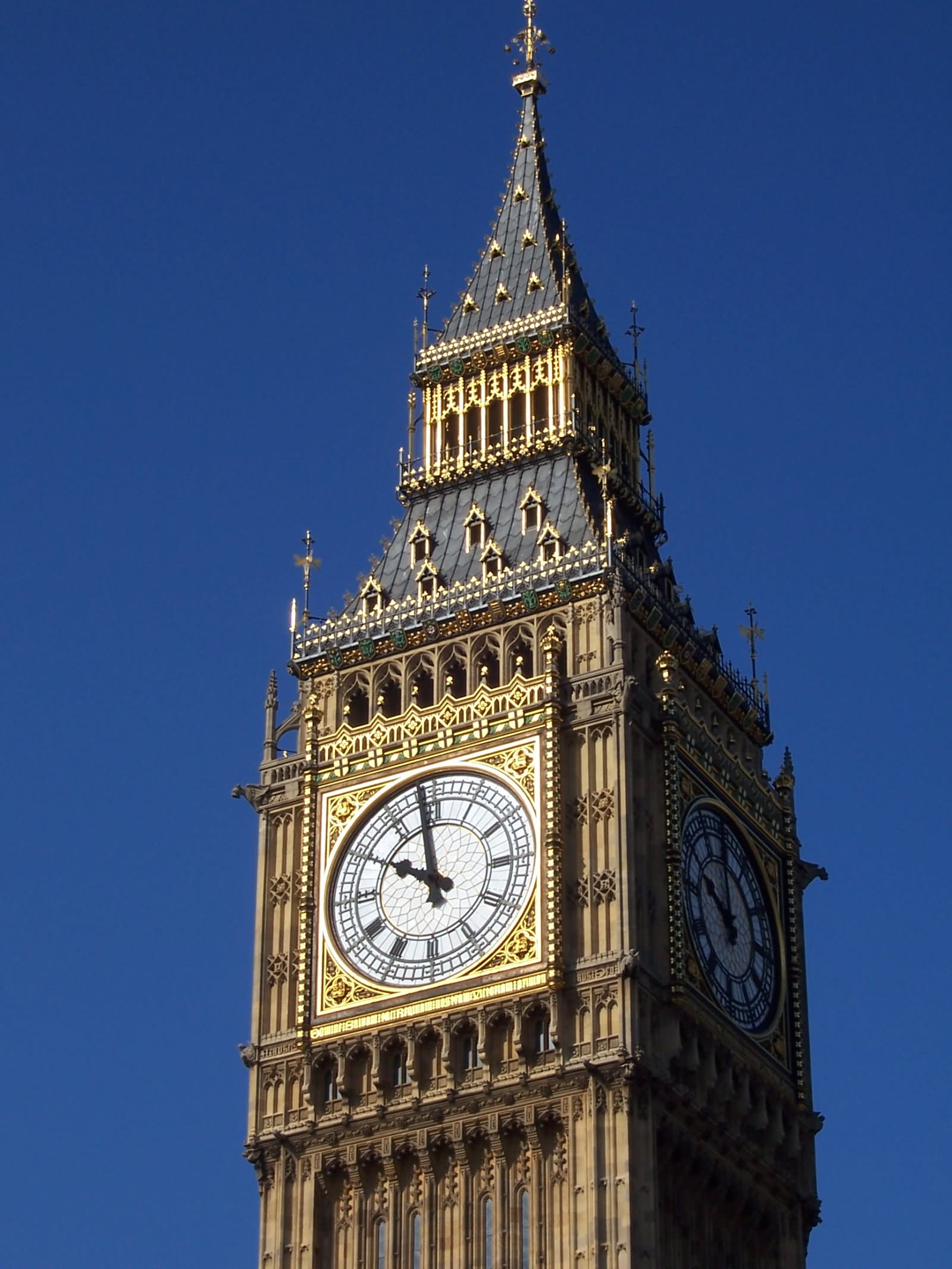 Closeup Of Big Ben Clock Picture