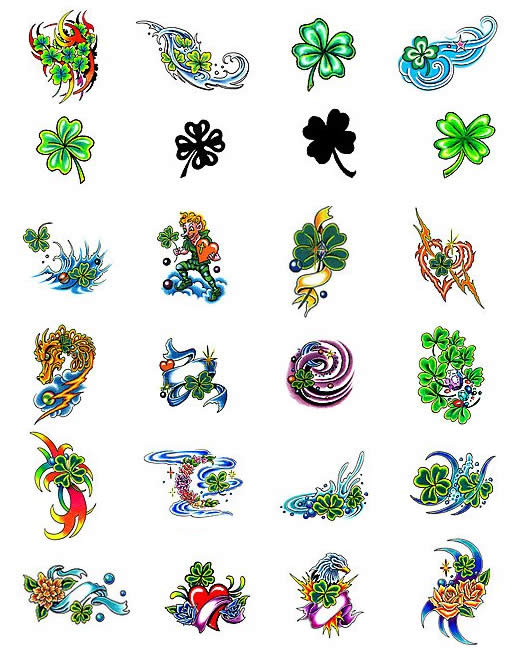 Colored Irish Tattoos Designs